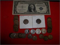 $1 Silver Cert/Steel Cent/Wheaty's 1919, 1920 +
