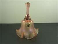 Fenton Pink Glass Bell 7" Tall