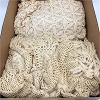 Tray- Crocheted Lace Coverlet Blankets