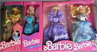 Four Vintage Barbie Dolls In Original Boxes