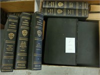 Two boxes containing Harvard classic novels.