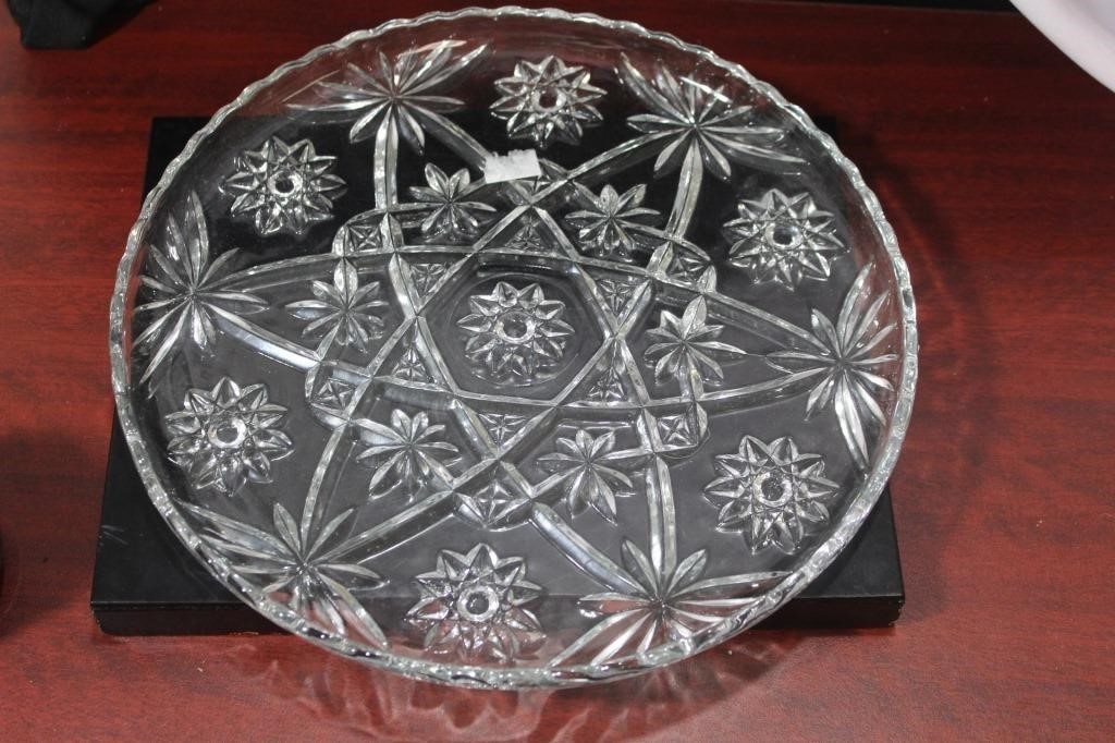 A Pressed Glass Tray