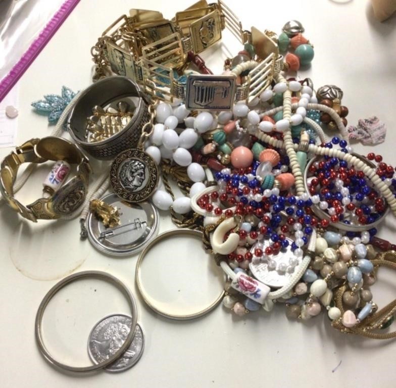 Group of costume jewelry