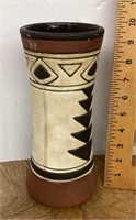 Southwest style redware vase