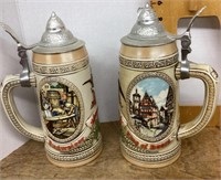 2 Budweiser steins