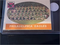 1958 Topps Football Philadelphia Eagles Team CARD