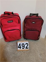 Burgundy and Red Carry on Bags ~ Garment Bag ~