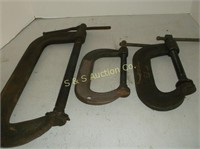 3 C-clamps
