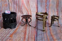 Lot of 4 Candle Holders