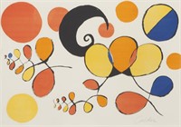 Alexander Calder "Untitled" color lithograph