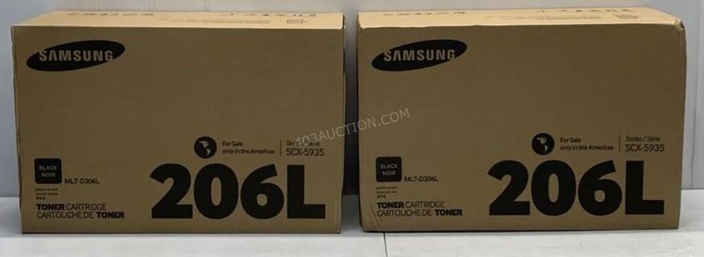 Lot of 2 Samsung Black Toner Cartridges - NEW $105