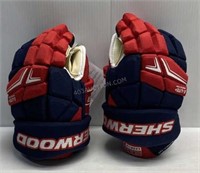 Sz 14" Pair of Sherwood Sr Hockey Gloves NEW $160