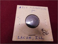 1864 Lacon, IL Civil War Era Adv. Pc.