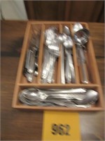 Forks, Knives, and Spoons in Tray