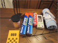 Kitchen Items, Wax Paper, Saran Wrap, Etc