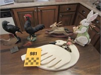 Assortment of Decorative Kitchen Items