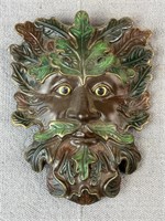 1999 Handmade Leaf Green Man Earth Mask
