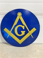 Masonic Sign, SST, 20" Diameter