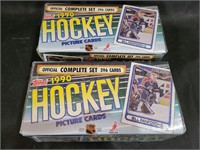 New Sealed 1990 Topps NHL Hockey Complete Sets
