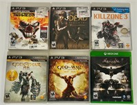 PS3 video game lot  of 5 + Xbox One game.