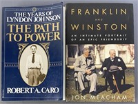 LBJ and FDR Preisdential Biography Books