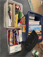Lot: Office supplies - file tote -etc