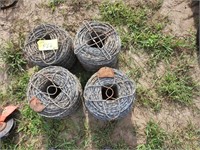 (4) Rolls Barbed Wire