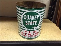 Vintage 1 Gal Quaker State F-L-M, A-T Fluid Can