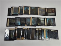 ASSORTED LOT OF ANTIQUE GLASS SLIDES