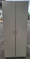 White composite wood cabinet 72x30x21