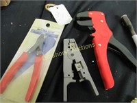 3 VARIOUS WIRE TOOLS FOR STRIPPING