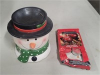 Snowman Wax Warmer and Candles