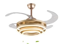 42 in. Integrated LED Indoor Gold Modern Ceiling