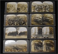 8 Stereoscope Cards - World War 1 images by Keysto