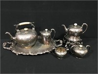 Beautiful Silver Plate Tea Set