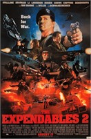 Expendables 2 Sylvester Stallone Autograph Poster