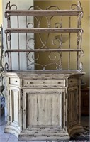 Painted 2 Piece Cabinet by Walter Smithe