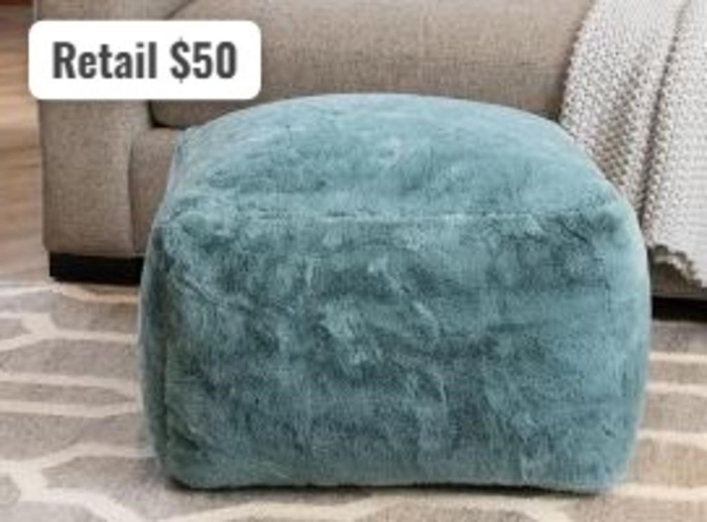 Bristol Faux Fur Pouf