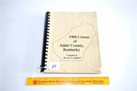 1900 Census of Adair County Kentucky Book