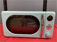 Baby blue Galanz microwave