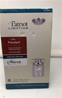 Patriot Lighting Mini Pendant Light NIB Indoor