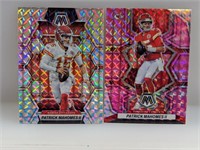 (2) 2022-23 Patrick Mahomes Mosaic & Prizms