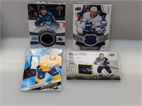 Hockey Relic Lot (4) Hertl Marleau Tolvanen RC