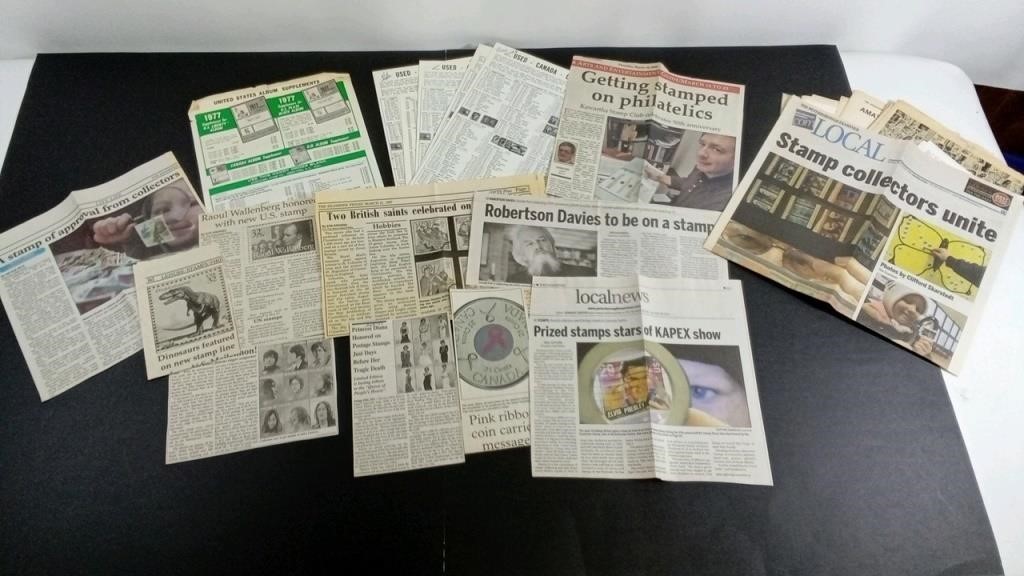 Large collection of newspaper articles and pamphle
