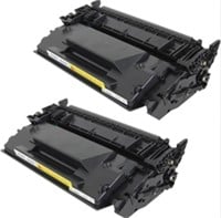 Compatible 2 Pack HP 26A CF226A Black Laser Toner