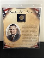 Lyndon B Johnson Dollar & Stamp Collection