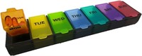 Pill Box  WOWHOUSE Weekly Organizer  1time1day-blk