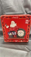 1998 Coca-Cola collectible figurine clock