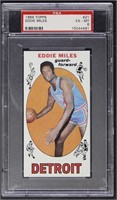 Eddie Miles PSA 6 Graded 1969 Topps Basketball Car