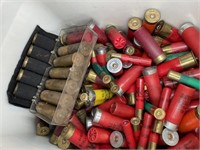 Tub full of shotgun shells